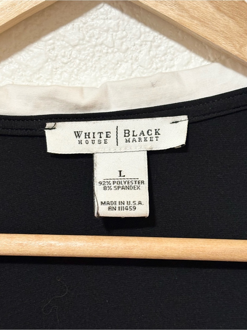 WHBM Black White Ruffle Wrap Top Womens L Y2K Preppy Vintage Inspired - Picture 2 of 6